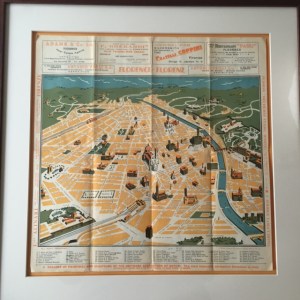 1938 Map Of Florence, Italy
